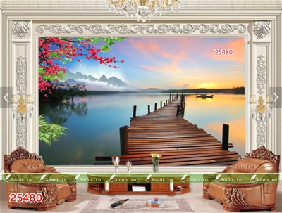 tranh dán tường 3d;tranh dán tường hiện đại