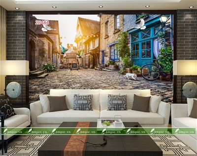 tranh dán tường 3d;tranh dán tường hiện đại