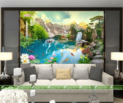 tranh dán tường 3d;tranh dán tường hiện đại