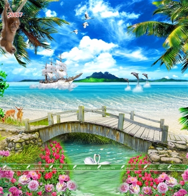 tranh dán tường 3d;tranh dán tường hiện đại