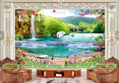 tranh dán tường 3d;tranh dán tường hiện đại