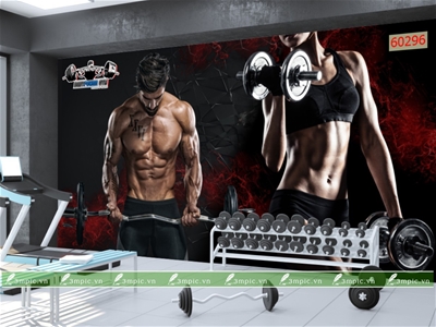 Tranh dán tường 3D phòng khách;tranh GYM; tranh dán tường sơn thủy 3D; tranh dán tường 3D; tranh dán tường 3D đẹp;  bán file tranh cung cấp file tranh; 3mpic.vn