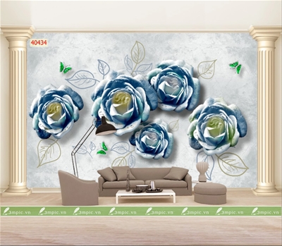 tranh dán tường 3D phòng khách;tranh dán tường 3D; tranh dán tường 3D đẹp; 3mpic.vn