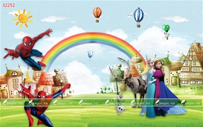 Tranh dán Tường 3D phòng khách; Tranh Hoạt Hình Trẻ Em; Tranh dán Tường sơn thủy 3D; Tranh dán Tường 3D đẹp; bán bán file tranh cung cấp file tranh;3mpic.vn