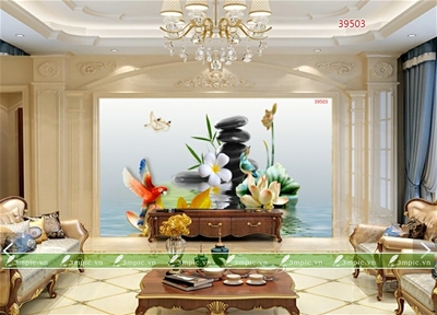 tranh dán tường 3D phòng khách; Tranh SPA; tranh dán tường sơn thủy 3D; tranh dán tường 3D; tranh dán tường 3D đẹp; bán file tranh cung cấp file tranh; 3mpic.vn