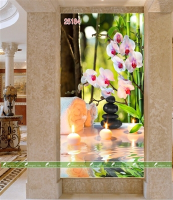 tranh dán tường 3D phòng khách; Tranh SPA; tranh dán tường sơn thủy 3D; tranh dán tường 3D; tranh dán tường 3D đẹp; bán file tranh cung cấp file tranh; 3mpic.vn