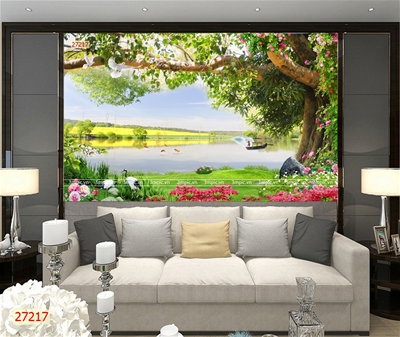tranh dán tường 3D phòng khách; tranh 3D; tranh 3D đẹp; 3mpic.vn