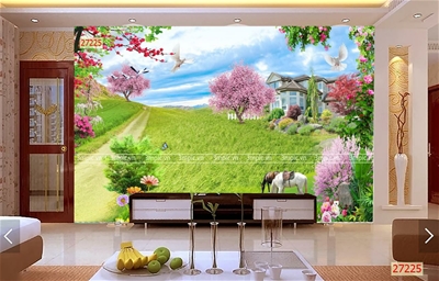 tranh dán tường 3D phòng khách; tranh 3D; tranh 3D đẹp; 3mpic.vn