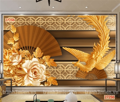 tranh dán tường 3D phòng khách;tranh dán tường 3D; tranh dán tường 3D đẹp; 3mpic.vn
